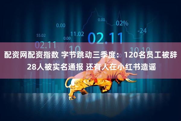 配资网配资指数 字节跳动三季度：120名员工被辞 28人被实名通报 还有人在小红书造谣