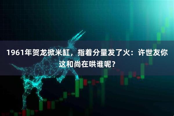 1961年贺龙掀米缸，指着分量发了火：许世友你这和尚在哄谁呢？