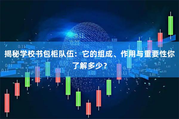 揭秘学校书包柜队伍：它的组成、作用与重要性你了解多少？
