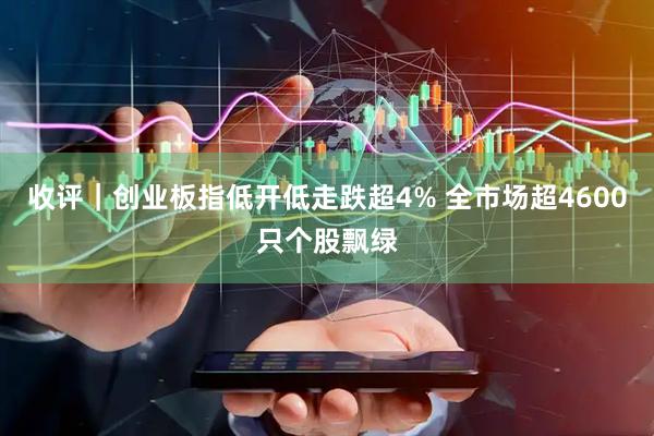 收评｜创业板指低开低走跌超4% 全市场超4600只个股飘绿